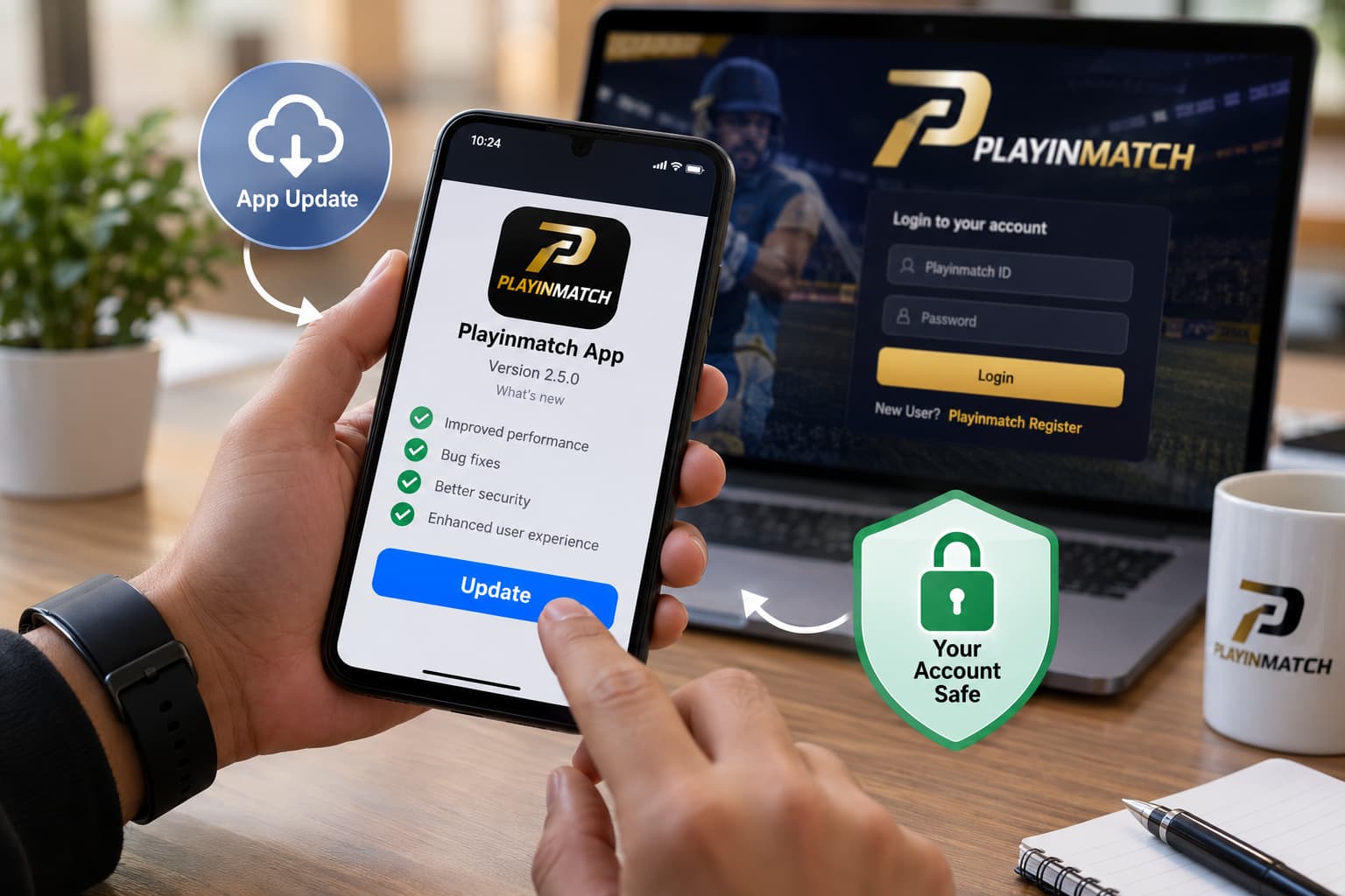 Playinmatch App Update Securely